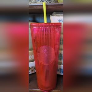 Starbucks 24 oz tumbler Iridescent Magenta Bling 2023